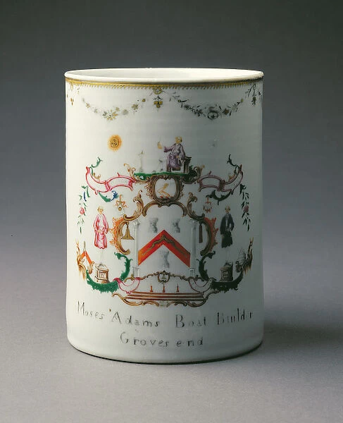 An Armorial Mug, Qianlong Period (1736-95) c. 1775 (porcelain)