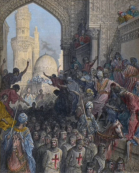 Arrival in Cairo of Minieh prisoners - Seventh Crusade 1248-1254