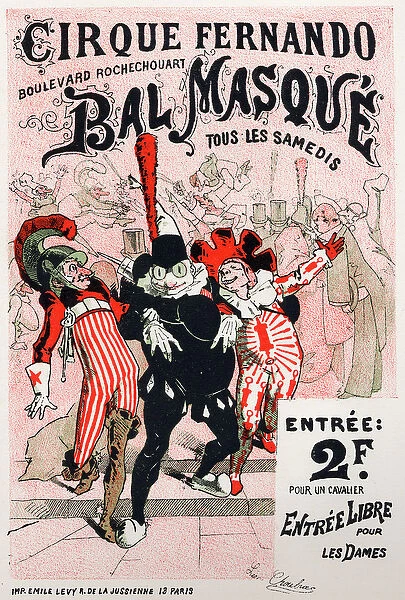 Art. Entertainment. Fernando circuss Masquerade Ball, Paris