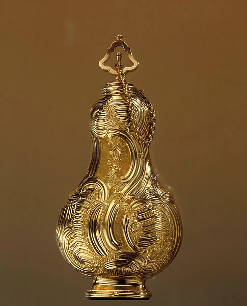 Art Francais: 18th century Rocaille style bottle, Paris, Decorative Arts
