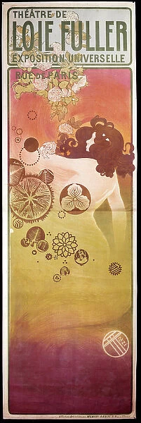Art Nouveau: poster for the 'Theatre de Loie Fuller'Universal Exhibition