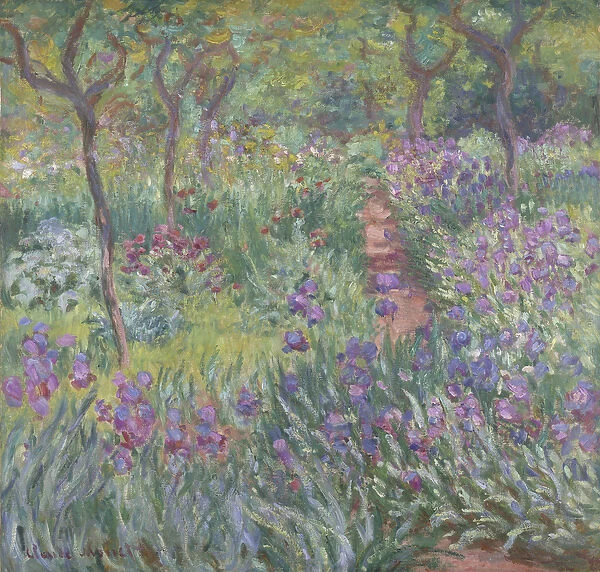 The Artistas Garden in Giverny, 1900 (oil on canvas)