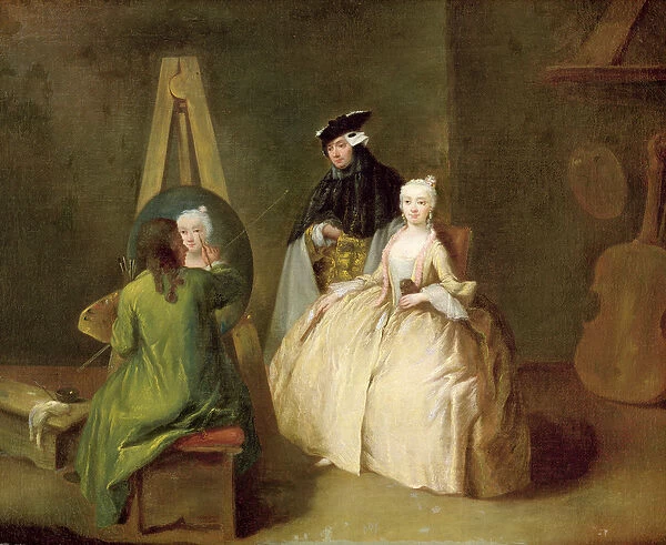 The Artists Studio, c. 1746 (oil on canvas)