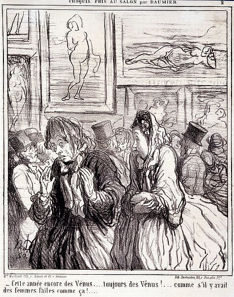Artwork by Honore Daumier (1808-1879). Charivari dates from 1865