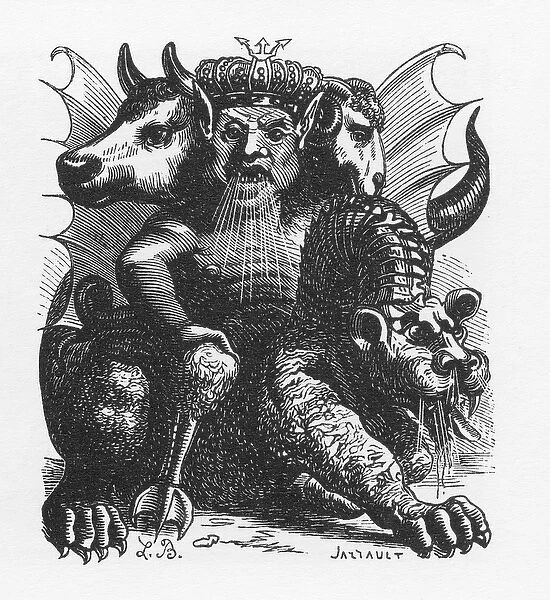 Asmodee demon of the Bible - Asmodeus or Ashmedai king of demons - in '
