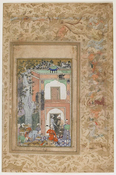 Babur Entertains in Sultan Ibrahim Lodis Palace, c