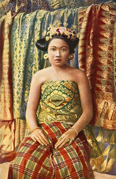 Balinese girl (colour photo)