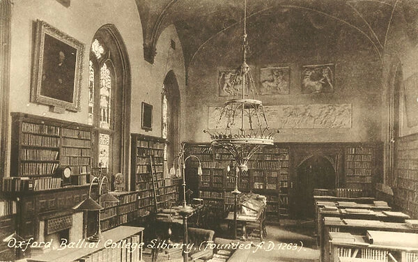 Balliol College Library, Oxford (b  /  w photo)