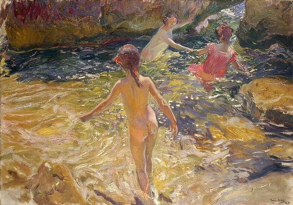 The Bath, Javea, 1905 (oil on canvas)