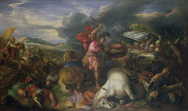 The Battle of Arbeles in 331 BC (oil on canvas)
