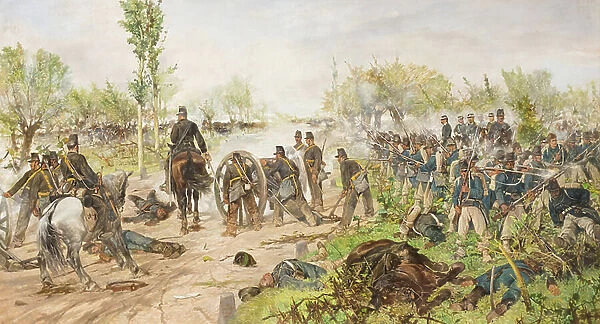 The battle of Custoza, 1880, Giovanni Fattori (painting)