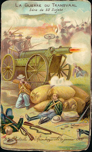 Battle of Spion Kop, January 1900 (chromolitho)