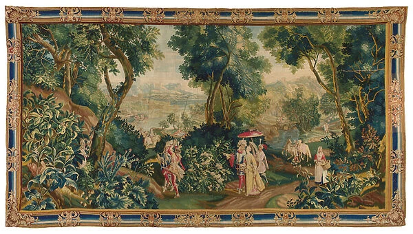 Beauvais historical tapestry, late 17th- early 18th century (wool & silk)