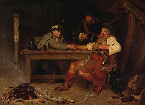 For Better or Worse - Rob Roy and the Baillie, 1886 (oil on canvas)