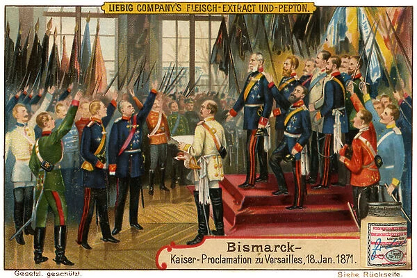 Bismarck in Versailles, 1871 (chromolithograph)