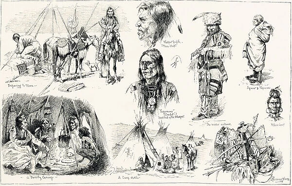 Blackfeet Indians. Frederic Remington