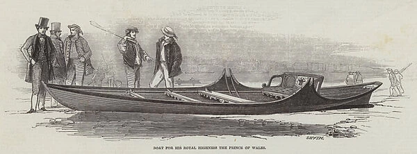 Boat for His Royal Highness the Prince of Wales (engraving)