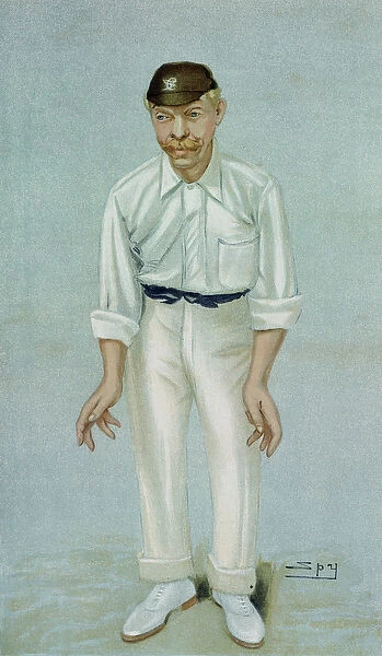 Bobby, caricature of the cricketer Robert Abel, published 5th June 1902 in Vanity Fair