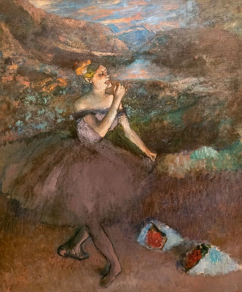 Bouquet dancer. Around 1895-1900. Oil on canvas