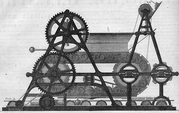 Brick making machine (Milch system), 1863. Engraving in '