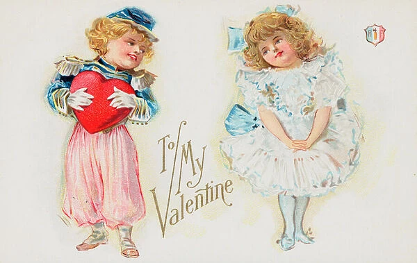 British Valentine card (colour litho)