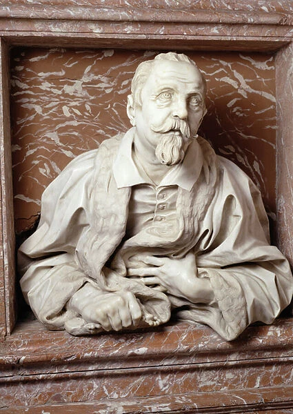 Bust of Gabrielle Fonseca (doctor of Pope Innocent X) from the Fonseca Chapel (marble