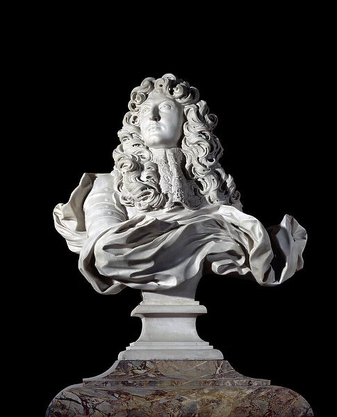 Bust of Louis XIV, King of France. Sculpture by Gian Lorenzo (Gianlorenzo