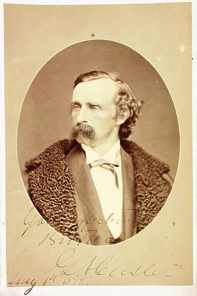 Cabinet portrait of George Armstrong Custer, signed and inscribed to his brother