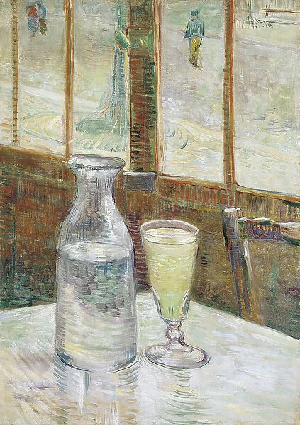 Cafe Table with Absinthe, 1887 (oil on canvas)