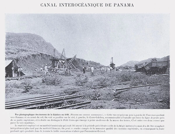 Canal Interoceanique De Panama (b  /  w photo)