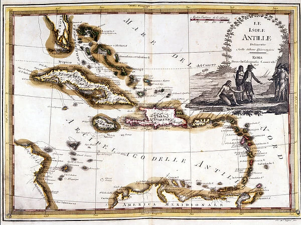 The Caribbean archipelago, based on an Atlas of 1798