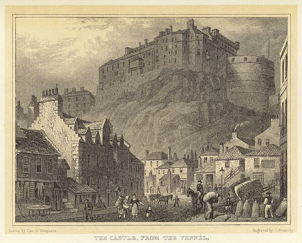 The Castle, from the Vennel (engraving)