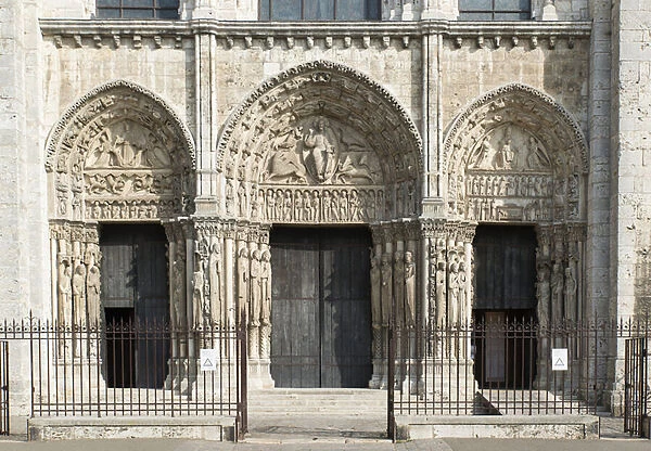 Cathedrale de chartres, portal royal facade west