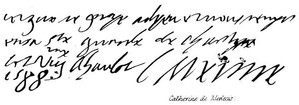 Catherine de Medecis (engraving)