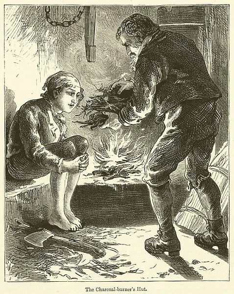 The Charcoal-burners Hut (engraving)