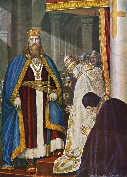 Charlemagne crowned Roman Emperor on Christmas Day 800