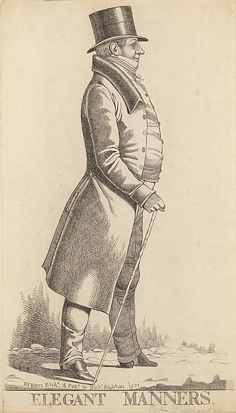 Charles Manners Sutton; 1st Viscount Canterbury; Elegant Manners (engraving)