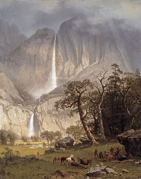 Cho-looke, the Yosemite Fall, 1864 (oil on canvas)
