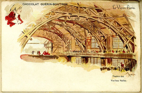 Chocolate Chromolithography Guerin Boutrons chocolates, THE OLD PARIS