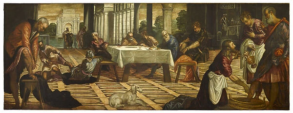 Christ Washing His Disciples Feet, c. 1545-55 (oil on canvas)