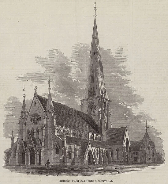 Christchurch Cathedral, Montreal (engraving)