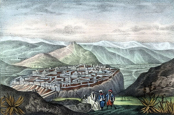 The city of Constantine in Algeria in 1840. in'L