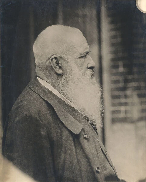 Claude Monet (1841-1926) early 20th century (gelatin silver print) (b  /  w photo)