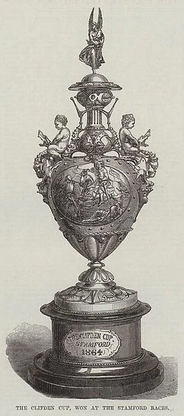 The Clifden Cup, won at the Stamford Races (engraving)