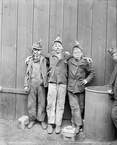 Three Coal Breaker Boys, Woodward Coal Mines, Kingston, Pennsylvania, USA, c