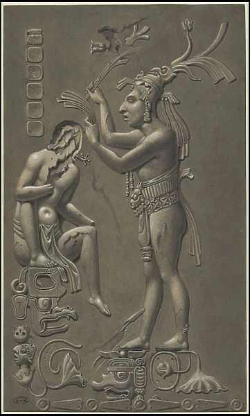A collection of Waldeck's original artwork of Mesoamerica, Box 4 of 22, 1831 (print)