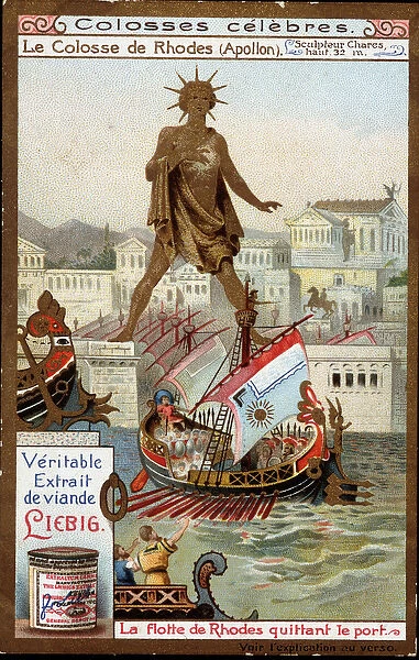 Colossus famous: the Colossus of Rhodes (Apollo, Helios) (height 32 meters)