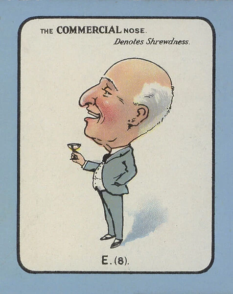 The Commercial Nose Denotes Shrewdness (colour litho)
