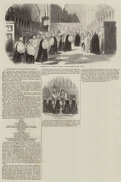 Consecration of the Colonial Bishops (engraving)
