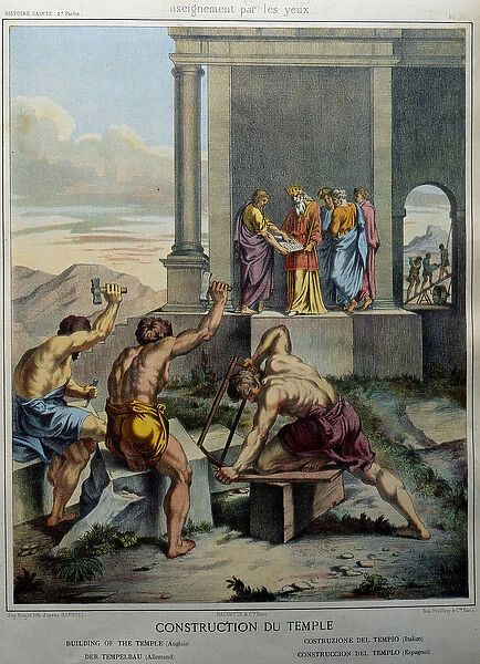 Construction of the Temple of Solomon - in 'Holy History', ed